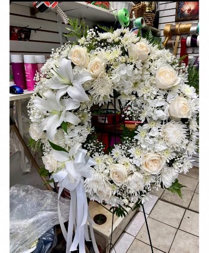 white wreath 