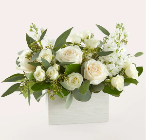 WHITE SERENE LINEN BOX 