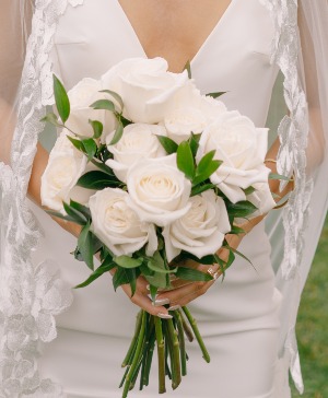 White Simplicity Wedding Bouquet