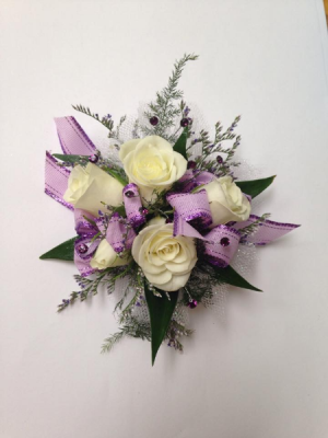 White Spray Rose Wrist Corsage 