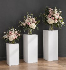 White Square Plinth Rentals 