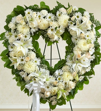 White Standing Open Heart Sympathy