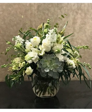 White Star Bowl Arrangement