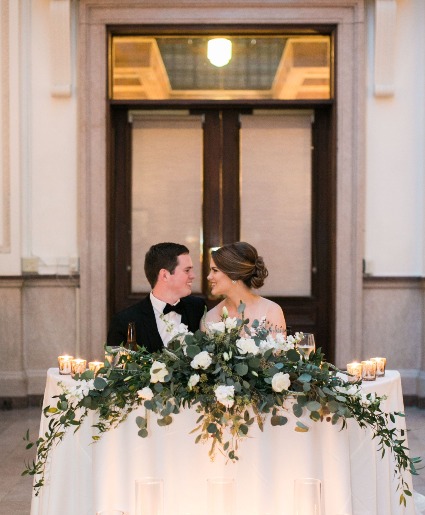 White Sweetheart  Reception Flowers