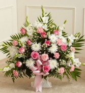WHITE SYMPATHY FLOOR BASKET 