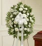 White Sympathy Standing Spray Sympathy