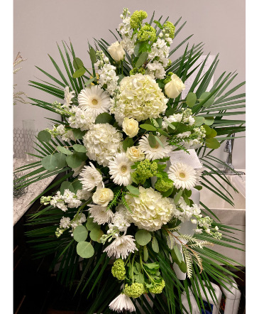 White Tribute Floral Arrangement in Darien, CT | DARIEN FLOWERS
