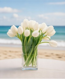 White Tulips Reception Flowers