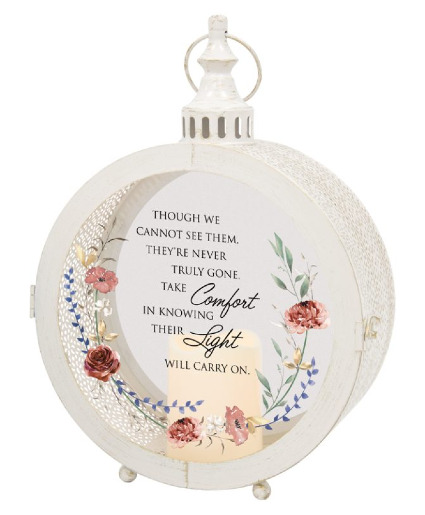 White Vintage Lantern Comfort and Light