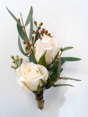 White Whisper Boutonniere 
