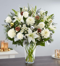 White Winter Flower Arrangement