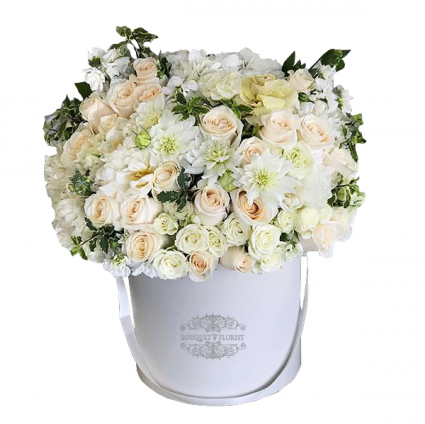 White Wishes Flower Box