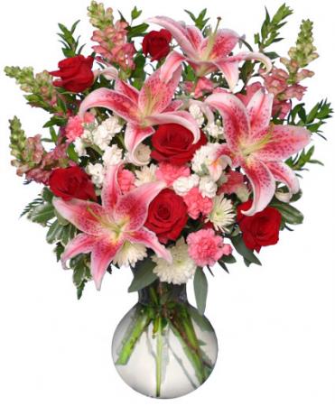 Whole Lot Of Love Vase Arrangement  Substitutions Maybe Necessary