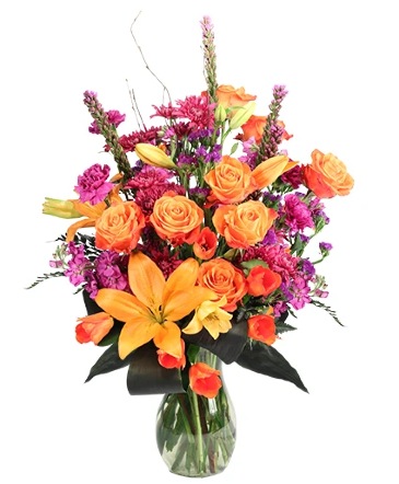 Wild Amber Flower Arrangement in Frankfort, KY | LOUISE'S FLOWERLAND