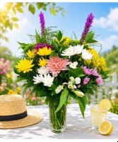 Summer Lemonade Yellow and Mix Spring Colors with no Roses