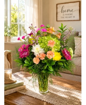 Wild Child No Roses with Seasonal Flower Mix