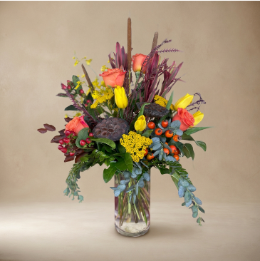 Wild Ember Vase Arrangement in Eagle, ID | Hope Blooms Flowers & Things