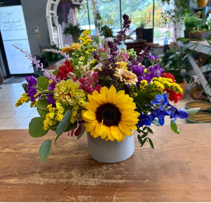 Wild Flower Medley Ceramic Arrangement