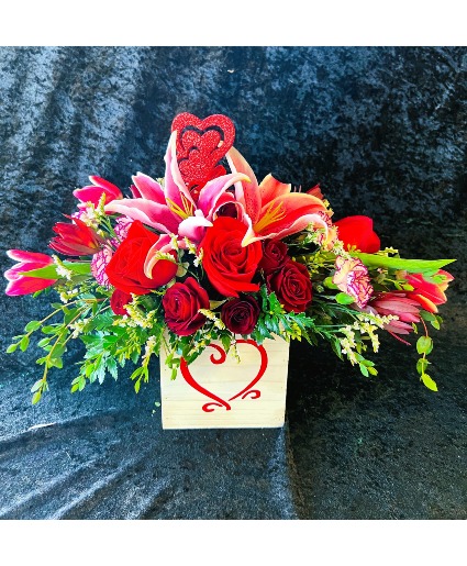 Wild Heart Garden Bouquet Valentines Day