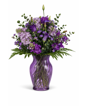 Wild Lavender Meadow Vase in Warner Robins, GA | The Flower Truck