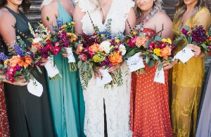 Wild Mix Bridesmaids Bouquets