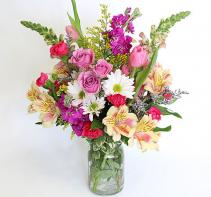 wild flower  Mason Jar