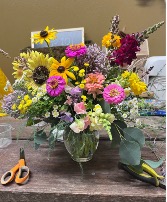 Wildflower Mix Local Grown Blooms Vase 
