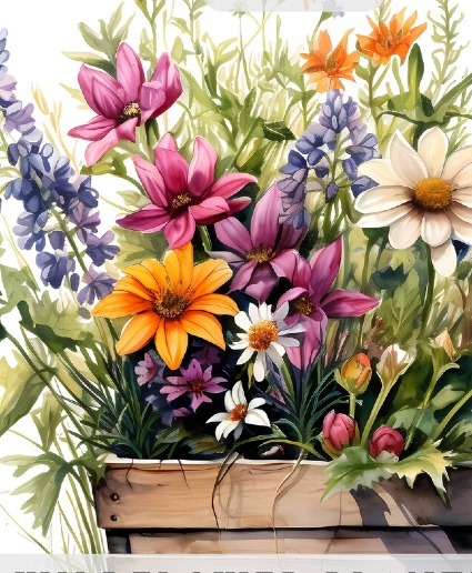 Wildflower Planter Mix of Wildflower Plants