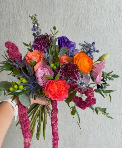 Wildflower Sunset  Bridal Bouquet