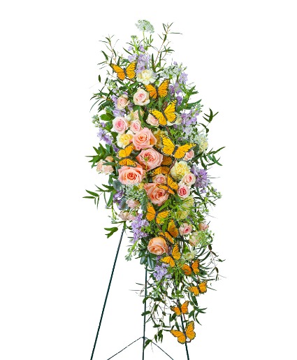 Wind Beneath My Wings Standing Spray Flower Arrangement