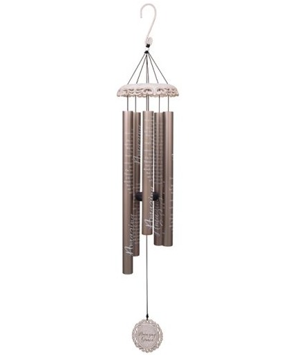 40" "Amazing Grace" Vintage White Chime (ID:62739) Wind-chime
