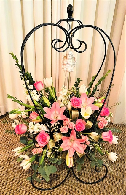 Wind Chime & Memories Pink A Davis Floral Design