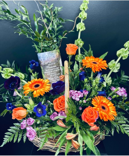 Windchime Sympathy Basket Designer's Choice