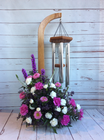 Windchimes & Flowers (Lavender/Pink) 