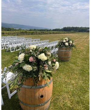 Wine Barrel Arrangements 