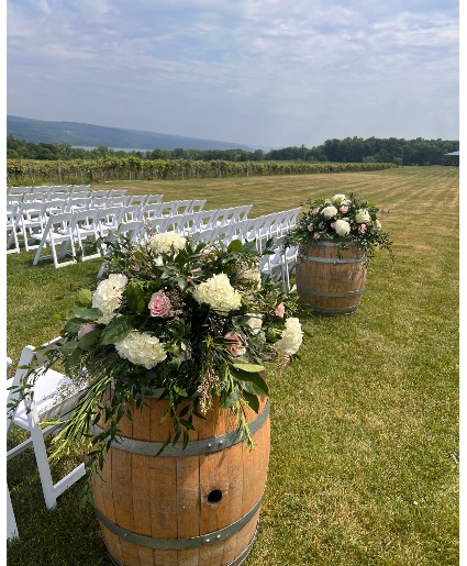 Wine Barrel Arrangements 