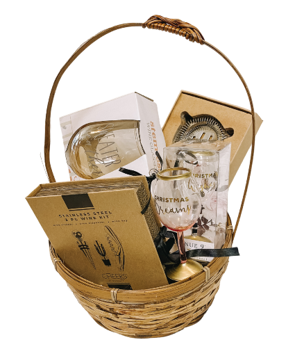 SF Wine Lover's Holiday Basket Gift Basket