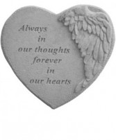 Winged Heart Memory Stone