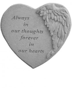 Winged Heart Memory Stone