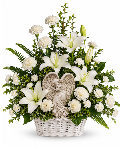 Wings of an angel White Angel basket