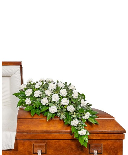Wings of Peace Casket Spray Flower Arrangement