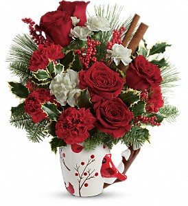 Wings of Winter Christmas Cardinal Mug