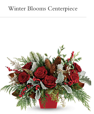 Winter blooms Christmas arrangement