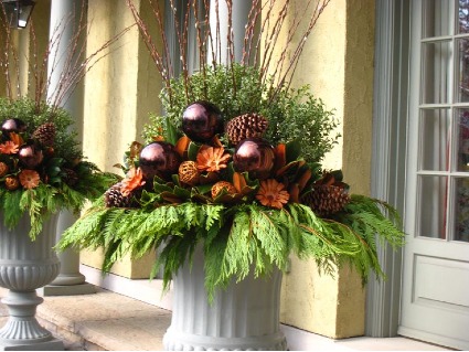 Winter Container Planter  Out Door Container Garden 