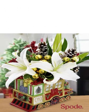 Winter Flower Train Arrangement