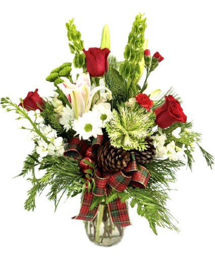 Winter In Bloom Fresh Cut Vase