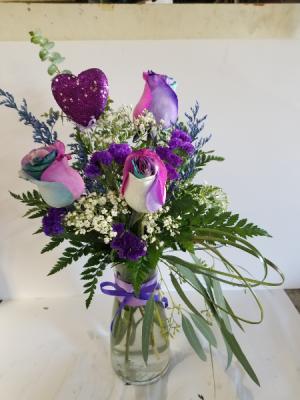Winter Love Vase