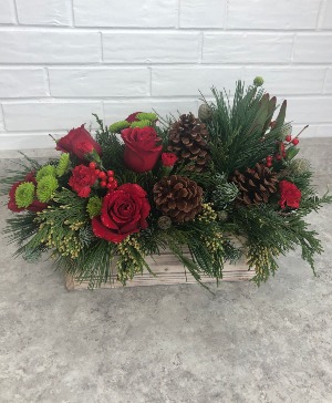 Winter Pinecone Floral Arrangment
