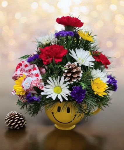Winter Smiles Keepsake flower arrangement