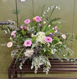 winter tulips rain  Flower Arrangement